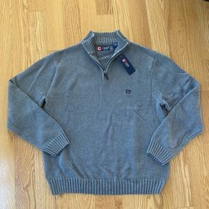 ❄️Chaps (L) Grey Zip Up/Pullover❄️
